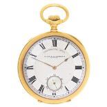 A fine Vacheron & Constantin 18ct gold keyless lever watch, Chronometre Royal, No 348225, c1910,