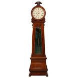 A Scottish Victorian mahogany eight day longcase clock, W Taylor Glasgow, the painted dial with
