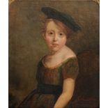 Scottish School, 19th c - Portrait of a Young Boy in a Tam O'Shanter and Kilt Suit, oil on canvas,