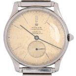 A Rolex stainless steel gentleman's wristwatch, Precision, c1947, signed for the retailer Janus