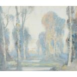 H Graine, 20th century - Dawn,  signed, watercolour, 38 x 44cm Good condition