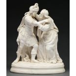 A Victorian Parian Ware group of Peter & Cornelius issued by The Art Union of Great Britain,