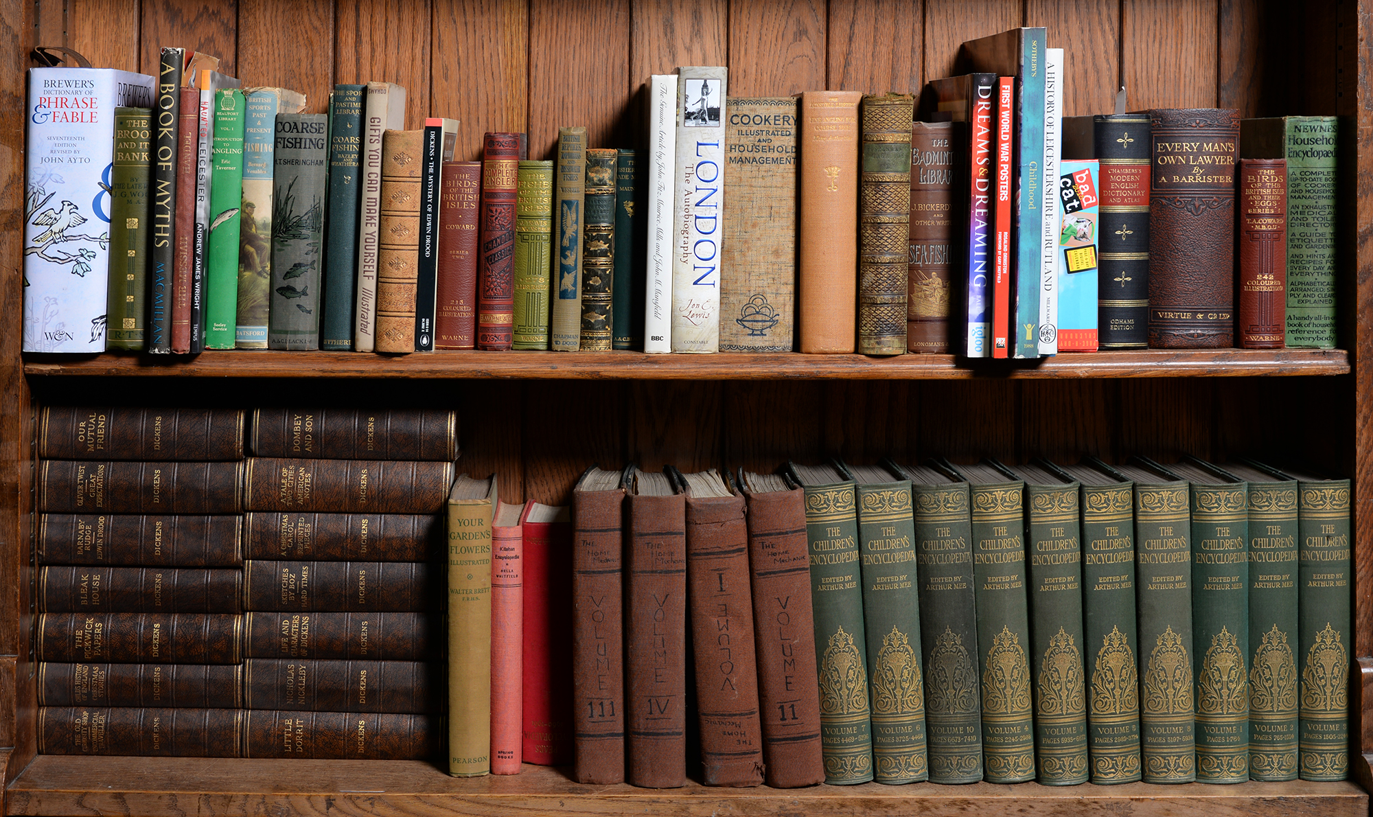 Antiquarian and Later Books. 5 shelves, including Hulme's Familiar Wild Flowers, Series 1-4, London: