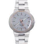 An Omega stainless steel gentleman's wristwatch, Dynamic, with pale grey dial, 36 x 41mm, maker's