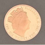 Gold coin. Sovereign 2016