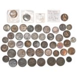 George VI, Penny, 1951 aUNC; Pennies, copper (10), later issues (13); Halfpennies, copper (13);