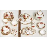 A Royal Albert Old Country Roses pattern tea service, miniature tea service and trinket ware,