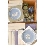 A collection of Wedgwood jasperware, including twenty-two boxed Christmas plates