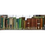 Books. 1 shelf of cricket, all ex-library stock and sold with faults, including six volumes of the