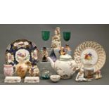 Miscellaneous ornamental ceramics, 19th c and later, to include Royal Worcester, Royal Doulton,