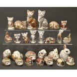 A collection of forty Royal Crown Derby paperweights, including Collector's Guild examples,
