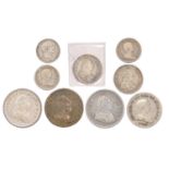 Bank Tokens, Three Shilling, 1811 gEF, another gF; One shilling & Sixpence, 1811 gEF, 1812 Fine;