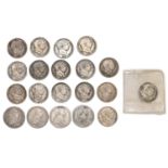 George III, Sixpences, 1787 EF, another gVF, other holed (2); 1816-20 mostly Fine (16) (20)