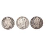 George II, Sixpences, 1731 R&P Fine, 1732 R&P aF, 1739 roses g-vg (3)
