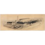 English Illustrator, early 20th c - The Factory of Bemrose & Sons Ltd, Derby, pen, ink and wash en