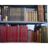 Books. 4 shelves of miscellaneous books and decorative bindings, early 20th c and later, including