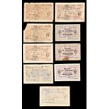 Channel Islands Nazi Occupation Banknotes, 1940s, Guernsey 6d good VF, another Fine, another poor;