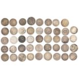 Silver Tokens, 19th century, Sixpences, a very nice group, possibly all different, many VF+ (44)