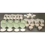 Miscellaneous Staffordshire bone china teaware, to include a Paragon tea service decorated with