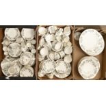 An extensive Crown Staffordshire bone china dinner service