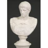 After the Antique - Bust of Caesar Augustus, late 20th c, after the Augustus of the Prima Porta,