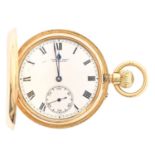 An English 18ct gold keyless lever hunting cased watch, Morath Brothers, Liverpool, No 381760,