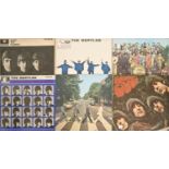 The Beatles. 12" LP albums, A Hard Day's Night 1964, With the Beatles 1963, Abbey Road 1969, Help