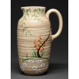 Clarice Cliff. A Dryday Greek jug, 1937, 23.5cm h, printed mark Good condition