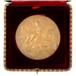 France. Automobile Club de France silver gilt medal, 9e Salon de L'Automobile 1906, 66mm, cased