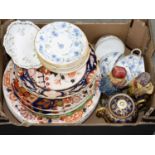 Miscellaneous ceramics, to include a Noritake vase and cover painted with continuous desert