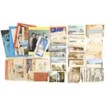 Miscellaneous postcards and printed ephemera