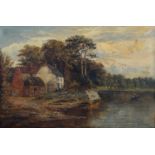 William Knight (Fl. late 19th c) - Henry Kirke White's Cottage Wilford, signed and inscribed, signed