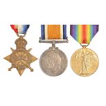 WWI, group of three, 1914-15 Star, British War Medal and Victory Medal 12061 Pte J G Smith York R