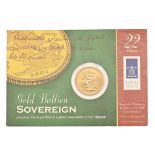 Gold coin. Sovereign 2001, BU