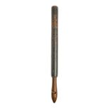 A George III painted beech truncheon, with crown, GIIIR, NOTTINGHAM and 686, 49.5cm l Knocked and