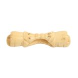 Tribal Art. An African bone amulet or talisman, 95mm long