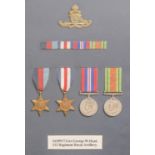 WWII, four, 1939-1945 Star, France and Germany Star, Defence Medal and War Medal, attributed to