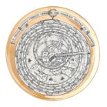 Piero Fornasetti. An Italian porcelain astrolabio plate, No 4, Christmas 1968, 24cm diam, in the