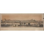 Nottingham interest. After Samuel and Nathaniel Buck - South View of Nottingham from the Rye Hills