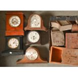 Ten various mantle clocks, 19th c and later Sold with all faults