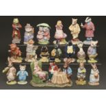 Seventeen Beswick and Royal Albert figures and one group of Beatrix Potter characters and others,