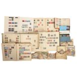 Postage stamps. A collection in Improved and several other stamp albums, British Empire and foreign,