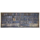 British Letterpress Printing. A case of wood type (woodletter), first half 20th c