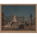 Thomas Robert Way (1862-1913) - Buckingham Palace, Nocturne, lithograph, signed by the artist in