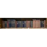 Books. 1 shelf of literature, including Kipling, decorative leather, part-leather and cloth