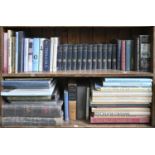 Books. 12 shelves of general stock, including two 19th c folios of Shakespeare, further