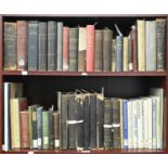 Books. 6 shelves of ex-library stock, 19th c and later, mostly local authors and their works,