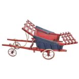 A Victorian hand built child's dog cart, 102cm
