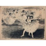 Dame Laura Knight DBE, RA, RWS (1877-1970) - Pas de Deux, lithograph, signed by the artist in
