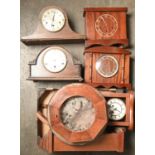Miscellaneous mahogany, oak and other clock cases, etc